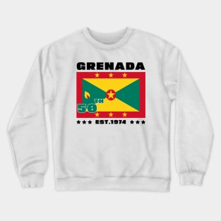 Grenada 50th Independence Day Grenadian Pride Grenada Flag Crewneck Sweatshirt